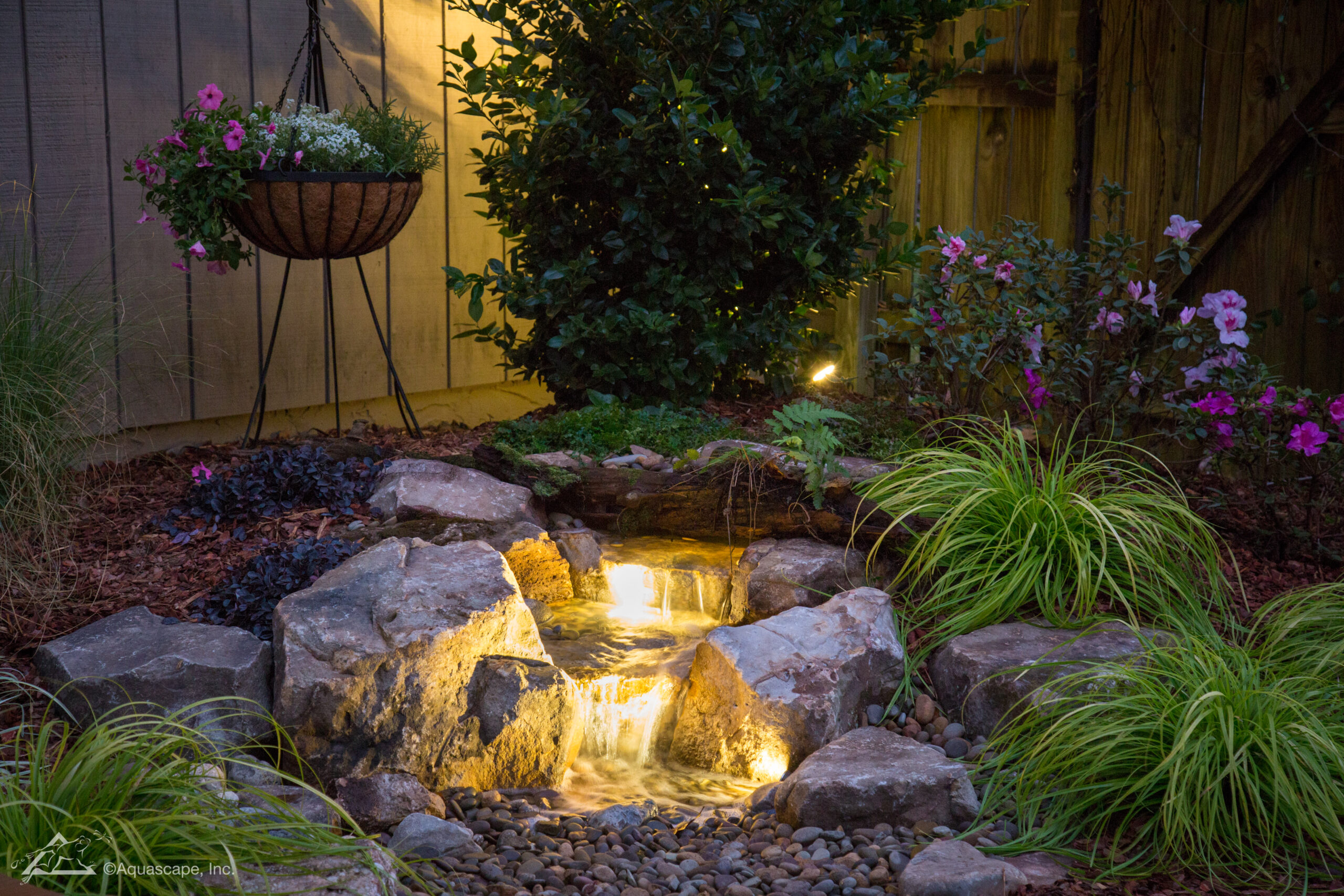 Custom koi pond installation in Tyler, Texas