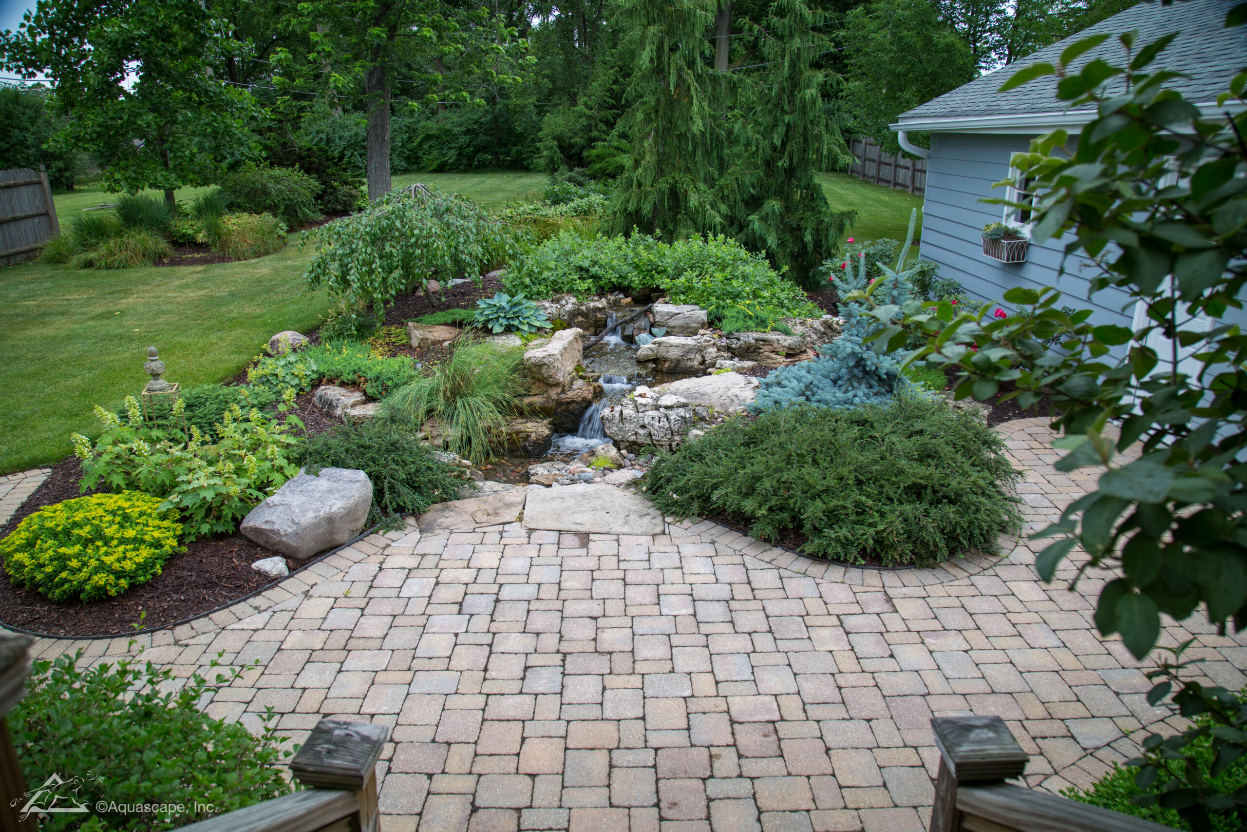 Custom koi pond installation in Tyler, Texas