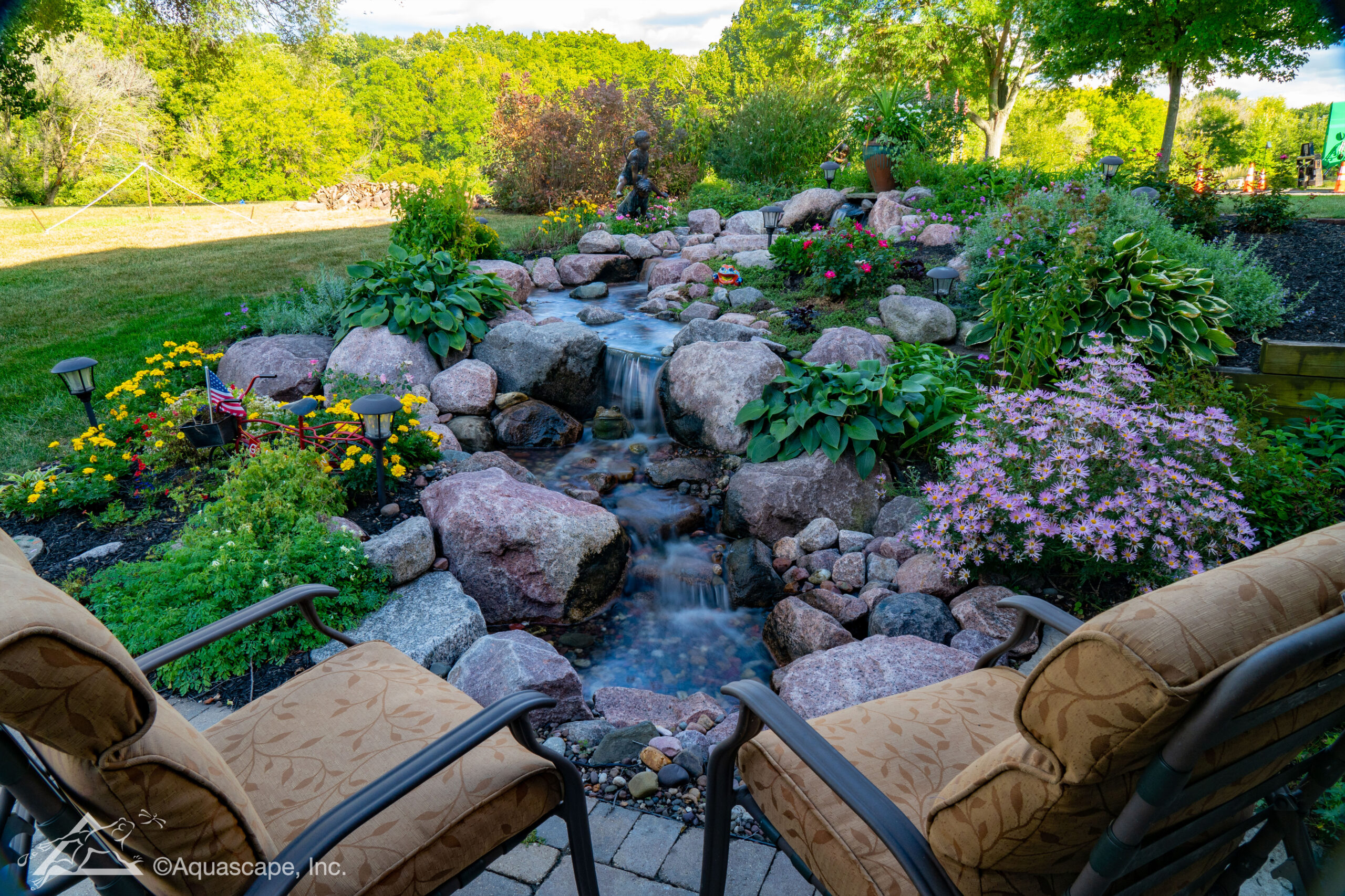 Custom koi pond installation in Tyler, Texas
