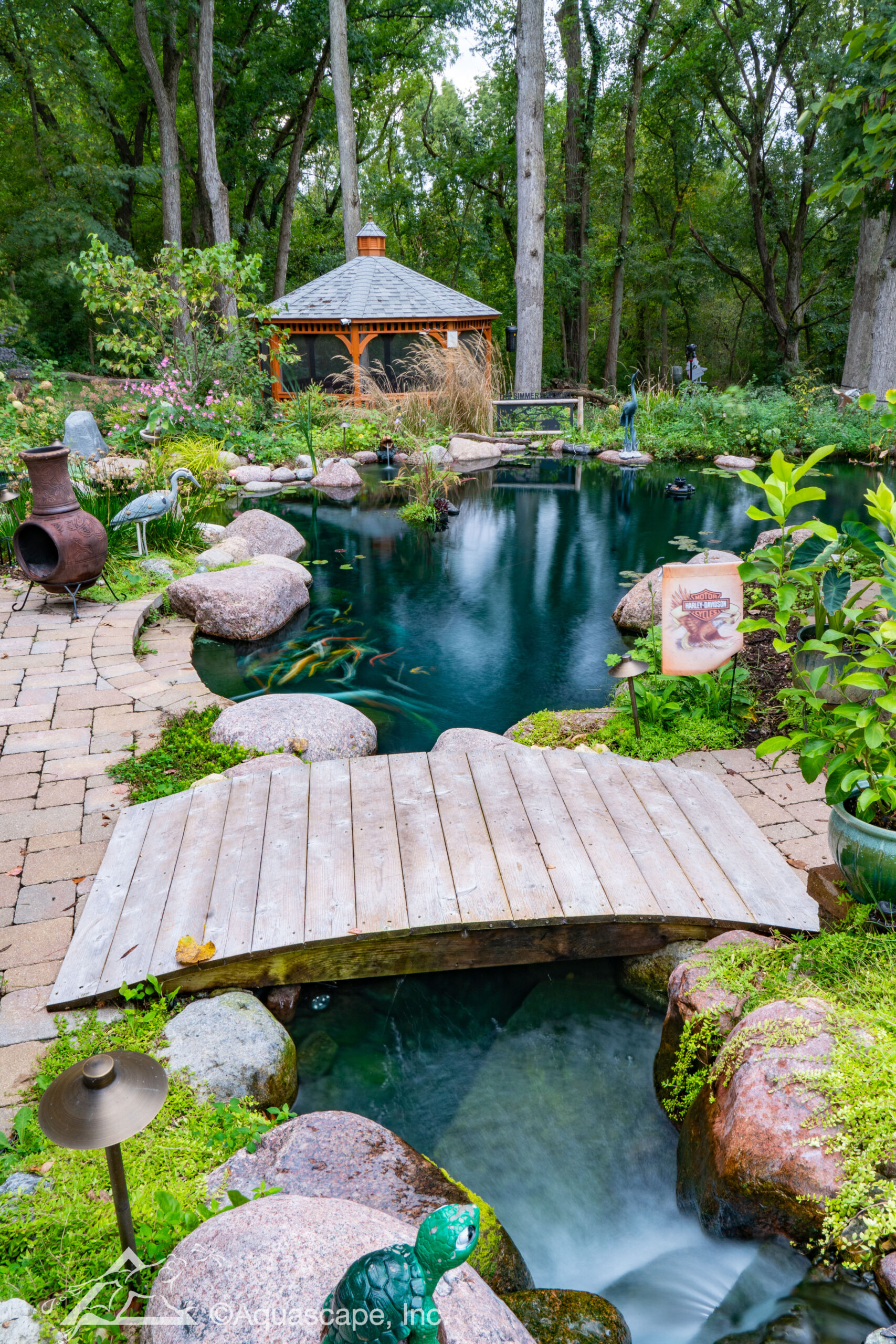 Simmers - Yorkville_050_1 Custom koi pond installation in Tyler, Texas