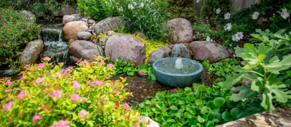 Custom koi pond installation in Tyler, Texas