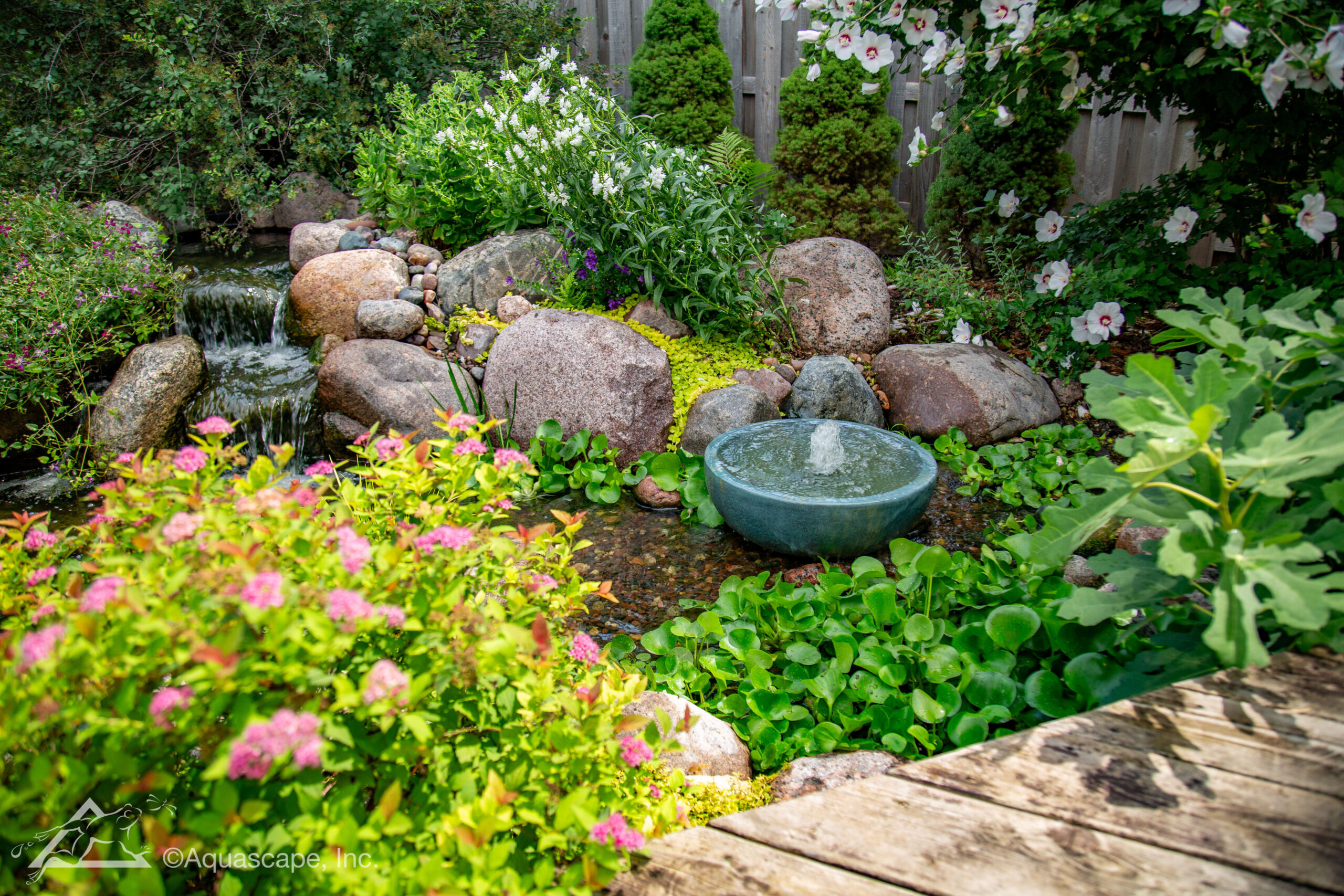 Custom koi pond installation in Tyler, Texas