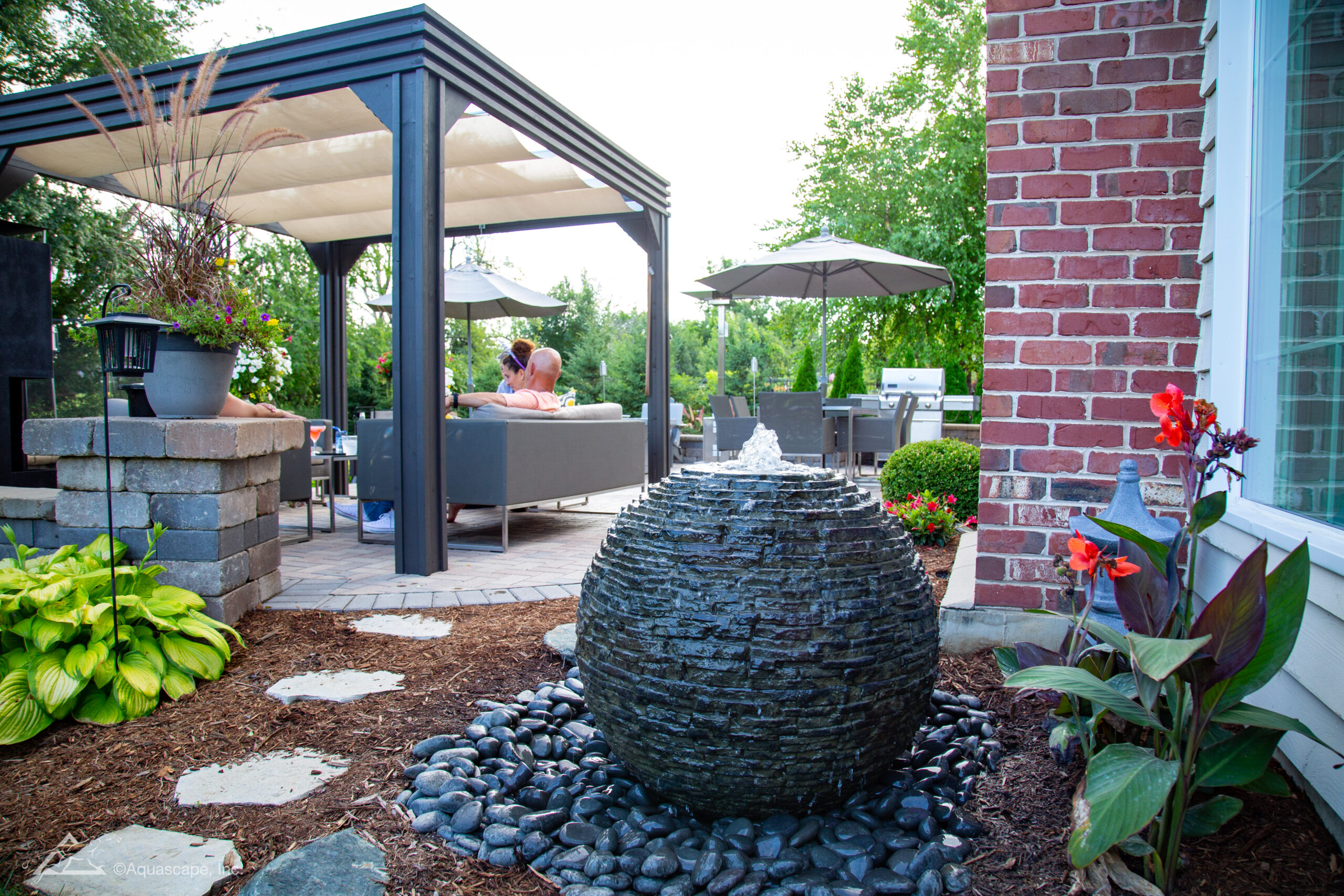 Custom koi pond installation in Tyler, Texas